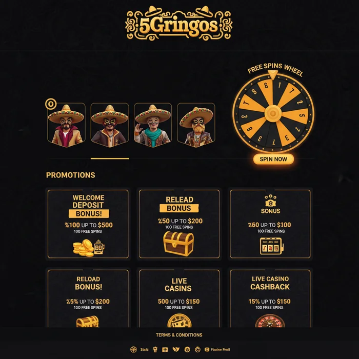 5Gringos Casino Bonus